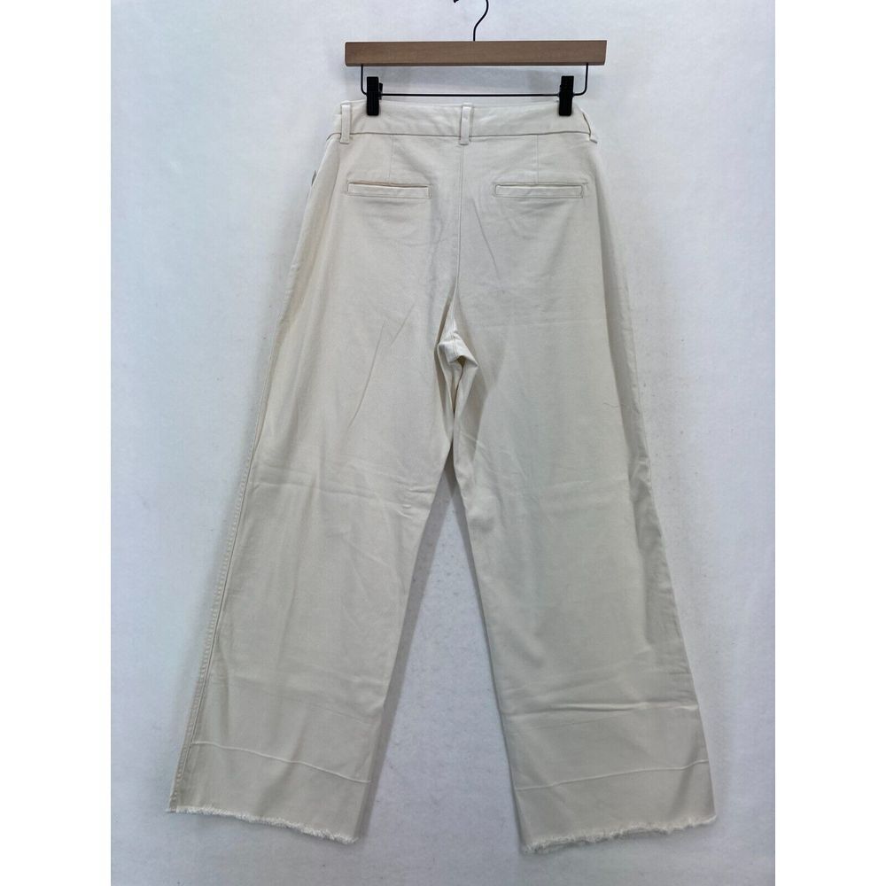GAP Cream Wide Leg Crop Pants. 10 Tall - Picture 15 of 15